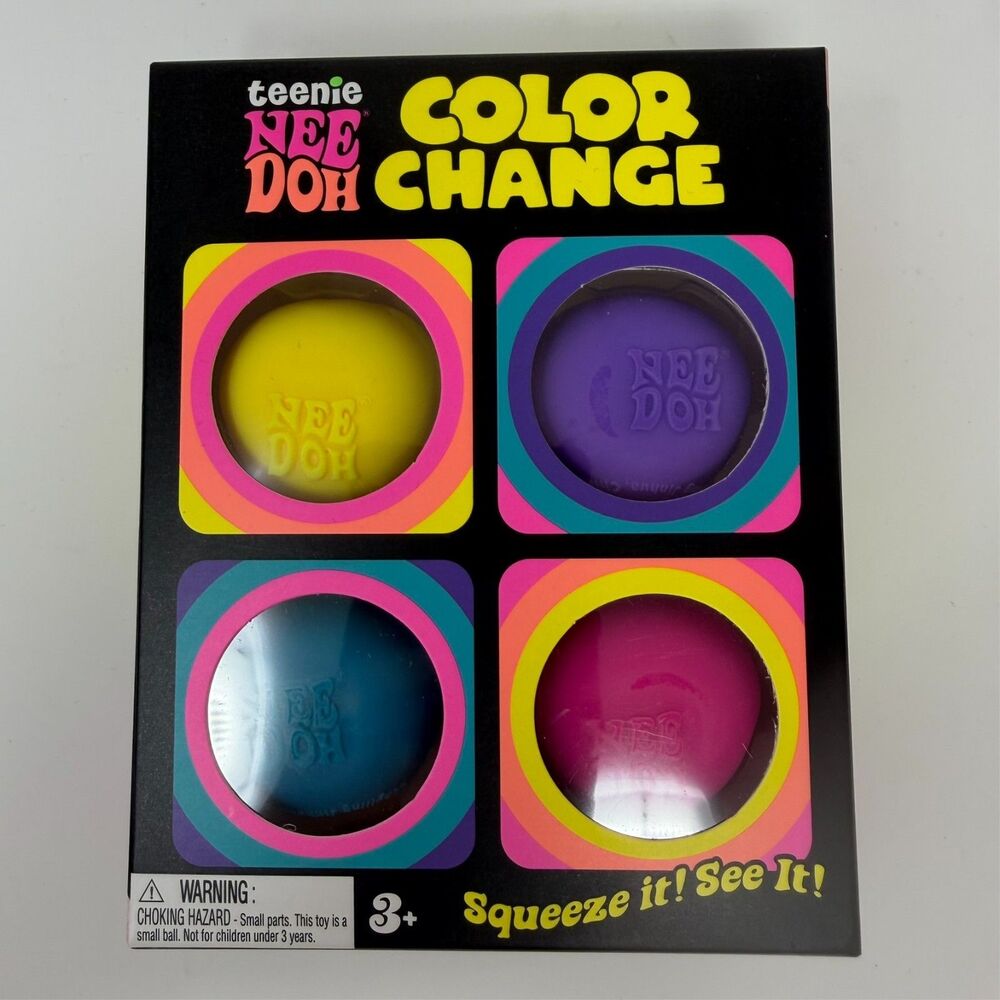 Brand new  Needoh Teenie Color Change 4 pack  AUTHENTIC